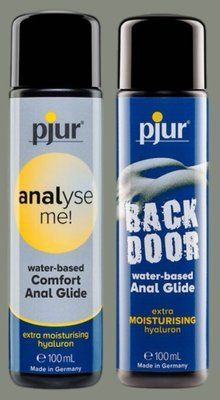 Набір лубрикантів pjur analyse me! Comfort water glide 100 мл + pjur backdoor Comfort water glide 100 мл LB920 фото