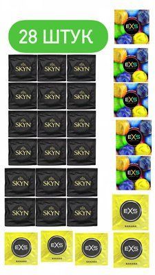 EXS та Skyn 28 шт : Banana, Bubblegum , Original SOS418 фото