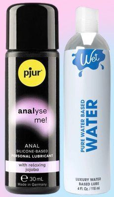 Набір лубрикантів pjur analyse me! Relaxing jojoba silicone 30 мл + Wet Pure Water Based (118 мл) LB670 фото