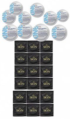 Набір з 28 шт : One Super Sensitive 10 шт та Skyn Original 18 шт SOS268 фото