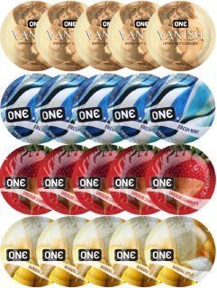 Набір з 20 шт ONE 𝐕𝐀𝐍𝐈𝐒𝐇 + ONE Fresh Mint + ONE Chocolate Strawberry + ONE Banana Split SOS8211 фото