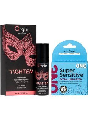 Гель для звуження Orgie&ndash; Tighten (15 мл)+ONE Super Sensitive Triple Set 3 шт SOS6716 фото