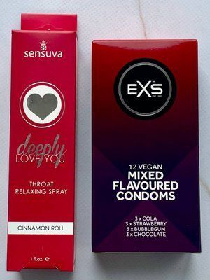 Комплект EXS Mixed Flavoured 12 шт - Sensuva Deeply Love You Cinnamon SOS3614 фото