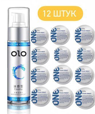 Набор : ONE Classic Select &ndash; 12 шт и OLO Охлаждающий Лубрикант - 60 мл SOS668 фото
