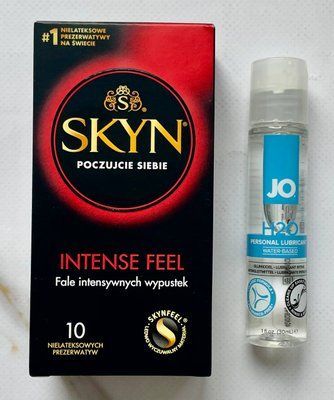 Комплект Skyn Intense Feel 10 шт - Лубрикант System JO H2O ORIGINAL (30 мл) SOS2964 фото