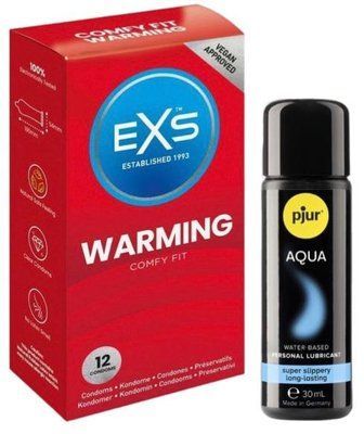 Набір EXS Warming (12 шт) + pjur Aqua 30 мл SOS13483 фото