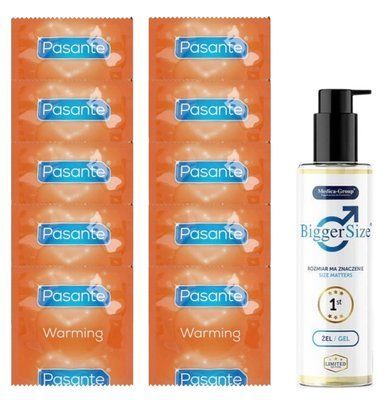 Комплект Pasante Warming 10 шт + Medica‑Group Bigger Size Gel (150 мл) SOS14385 фото