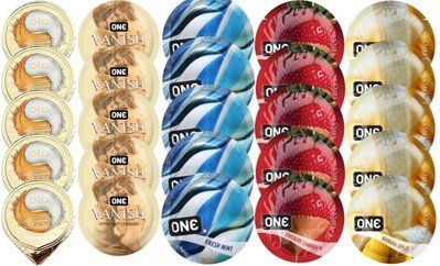 Набор из OLO Ice Durable + ONE Vanish + ONE Mint + ONEChocolateStrawberry + ONEBanana SOS8712 фото