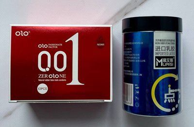 Комплект OLO Збуджуючі з розігріваючим ефектом 001 10 шт + Muaisi 0.02 мм Blue 12 шт SOS2764 фото