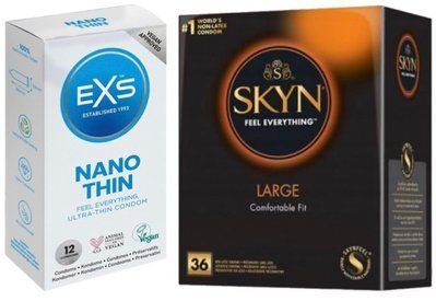 Набор с SKYN Large, 36 шт + EXS NANO Thin 12 шт SOS7915 фото