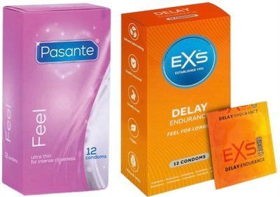 Набір з Pasante Sensitive Feel (12 шт) + EXS Delay, 12 шт SOS8161 фото