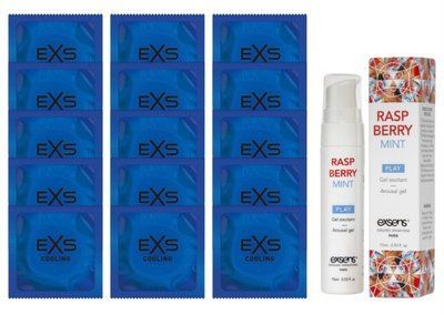 Комплект EXS Cooling 15 шт + EXSENS Kissable Raspberry Mint SOS14535 фото