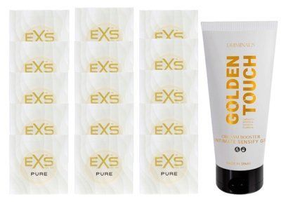 Комплект EXS Pure15 шт + Driminals Golden Touch Orgasm Booster, 30 мл SOS14836 фото