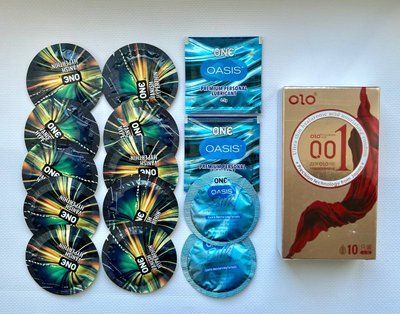 Набор з 24 шт : OLO Square Ice Durable 10 шт , One : ONE Vanish 10 шт , Oasis Premium , Oasis Silk SOS1018 фото