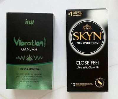 Комплект SKYN Close Feel 10 шт + Рідкий вібратор Intt Vibration Ganjah (15 мл) SOS2064 фото