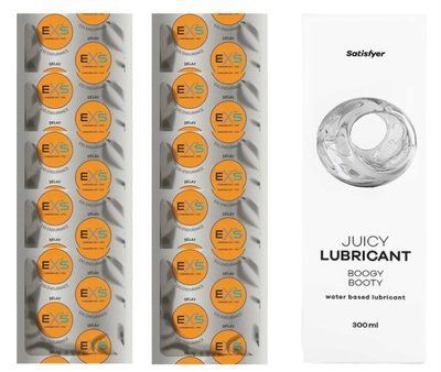 Комплект: EXS Delay 10 шт. + Лубрикант Satisfyer Boogy Booty 300 мл SOS11376 фото