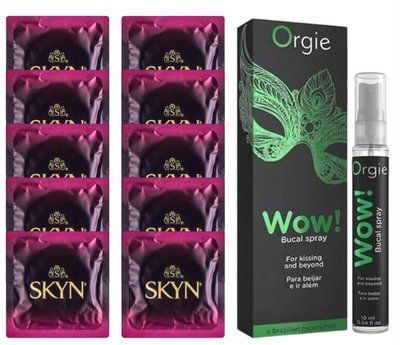 Комплект SKYN Cherry Sunrise 10 шт + Orgie WOW! Menthol (10 мл) SOS13683 фото