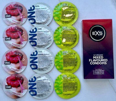 Набір 12 шт ONE Classic, Flavor Waves, Glowing Pleasures + EXS Mixed Flavored (12 шт.) SOS3964 фото