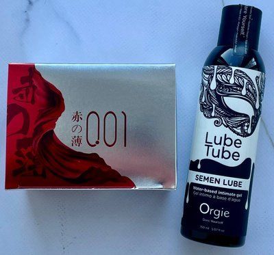 Комплект OLO Red Silver 10 шт + Лубрикант SEMEN LUBE 150 мл Orgie SOS3864 фото