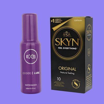 Набір SKYN Original та Лубрикант EXS Choco Lube Water Based 100 мл SOS4363 фото