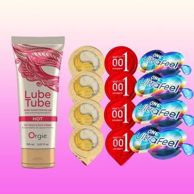 Комплект 15 штук OLO+ONE - Лубрикант LUBE TUBE HOT, 150 мл ORGIE SOS4744 фото