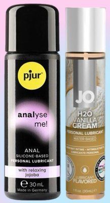 Набір лубрикантів pjur analyse me! Relaxing jojoba silicone 30 мл + System JO Vanilla Cream (30 мл) LB580 фото