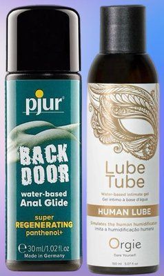 Набір лубрикантів pjur backdoor Regenerating 30 мл + HUMAN LUBE intimate gel, 150 мл Orgie LB480 фото
