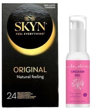 Набор из SKYN ORIGINAL 24 шт + Гель для стимуляции Loveline Orgasm Gel (50 мл) SOS9981 фото