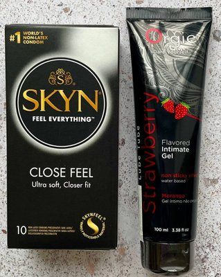 Набір SKYN Close Fell 10 шт + ORGIE Strawberry Lube Tube їстівний лубрикант (100мл) SOS1076 фото