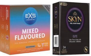 Набор с SKYN Elite 24 шт + EXS Mixed Flavoured 48 шт SOS7973 фото