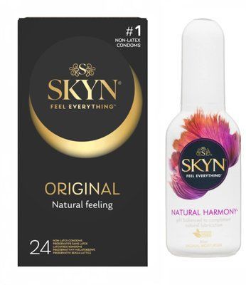 SKYN ORIGINAL 24 шт та Лубрикант Skyn Natural Harmony (80 мл) SOS477 фото