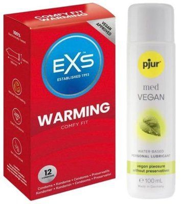 Набір EXS Warming (12 шт) + pjur MED Vegan Glide 100 мл SOS13492 фото