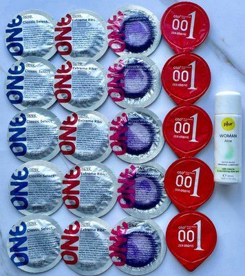 Набір 20 штук One, Olo + лубрикант pjur Woman Aloe (30 мл) SOS3973 фото