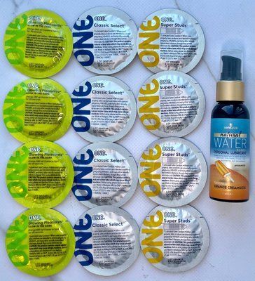 набір 12 шт ONE Super Studs, Glowing Pleasures, Classic + Sensuva Natural Water-Based Orange Creamsicle (57 мл) SOS3923 фото