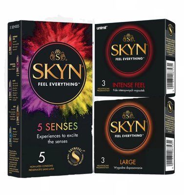 Набор Skyn Mix 11 шт Intense Feel 3 + 5 Senses + Large 3 SK34 фото