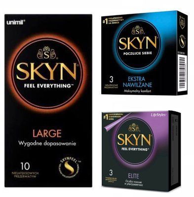 Набір Skyn 16 шт : Large -10 шт , Elite -3 шт , Extra Lube -3 шт SK109 фото