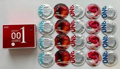 Набір 30 штук OLO збудливі з розігріваючим ефектом 001 + ONE Extreme Ribs, Super Sensitive, Flavor Waves, Classic SOS2273 фото