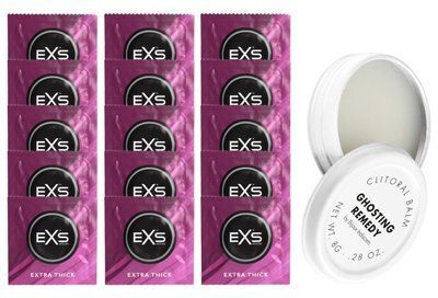 Комплект EXS Extra Thick 15 шт + Bijoux Indiscrets Ghosting Remedy SOS14685 фото