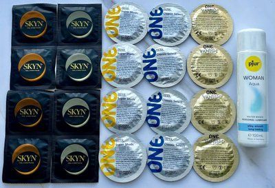 Набір з 20 штук One, Skyn + лубрикант pjur Woman Aqua (100 мл) SOS4023 фото