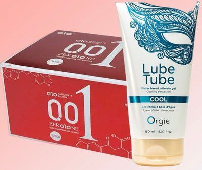 Набір OLO збуджуючі 001 (червоні) 10 штук+ Лубрикант LUBE TUBE COOL, 150 мл ORGIE SOS4618 фото