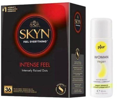 Комплект Skyn ​​Intense feel 36 шт + Pjur Woman Vegan 30 мл SOS13192 фото