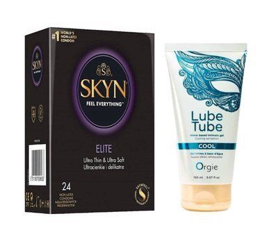 SKYN Elite, 24 шт та Лубрикант ORGIE LUBE TUBE COOL 150 ml SOS977 фото