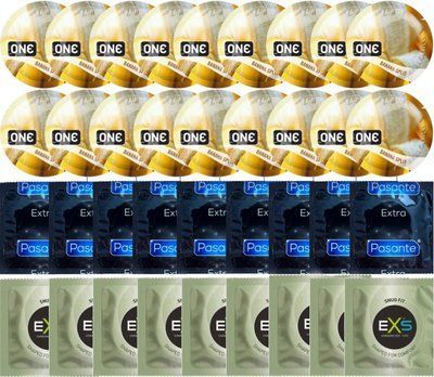 Набір 36 шт ONE ONE Banana Split + Pasante Extra Safe + EXS Snug Fit SOS7525 фото