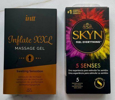 Набір SKYN 5 Senses 5 шт + Гель для стимуляції статевого органу Intt Inflate XXL (15 мл) SOS1422 фото