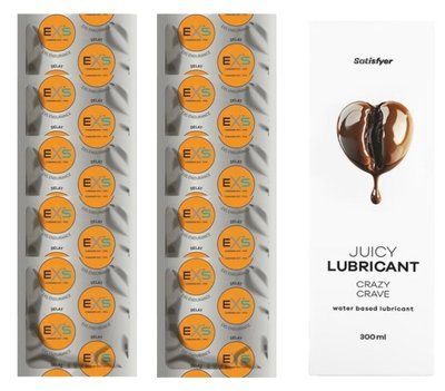 Комплект: EXS Delay 10 шт. + Лубрикант Satisfyer Crazy Crave 300 мл SOS11385 фото