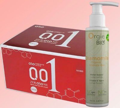 Набір OLO збуджуючі 001 (червоні) 10 штук + Лубрикант ALOE VERA, 100 мл. ORGIE BIO SOS4668 фото