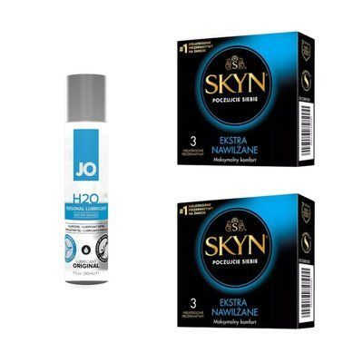 Набір SKYN Extra Lube, 6 шт + лубрикант на водній основі System JO H2O ORIGINAL, 30 мл SKYN38 фото