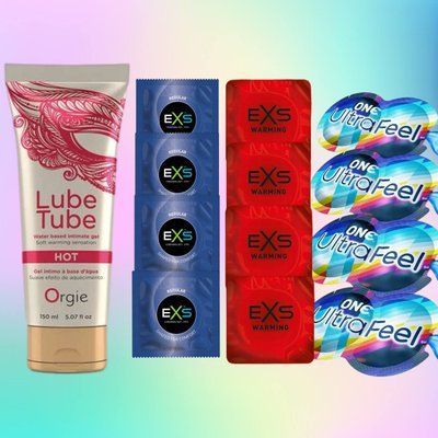 Комплект 18 штук EXS+ONE - Лубрикант LUBE TUBE HOT, 150 мл ORGIE SOS4779 фото