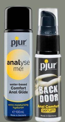 Набір лубрикант pjur analyse me! Comfort water glide 100 мл + Сироватка pjur backdoor Serum 20 мл LB930 фото