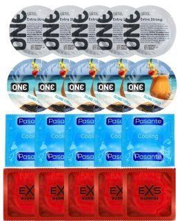 Набір 20 шт ONE Extra Strong + ONE Island Punch + Pasante Cooling + EXS Warming Comfy Fit SOS7277 фото